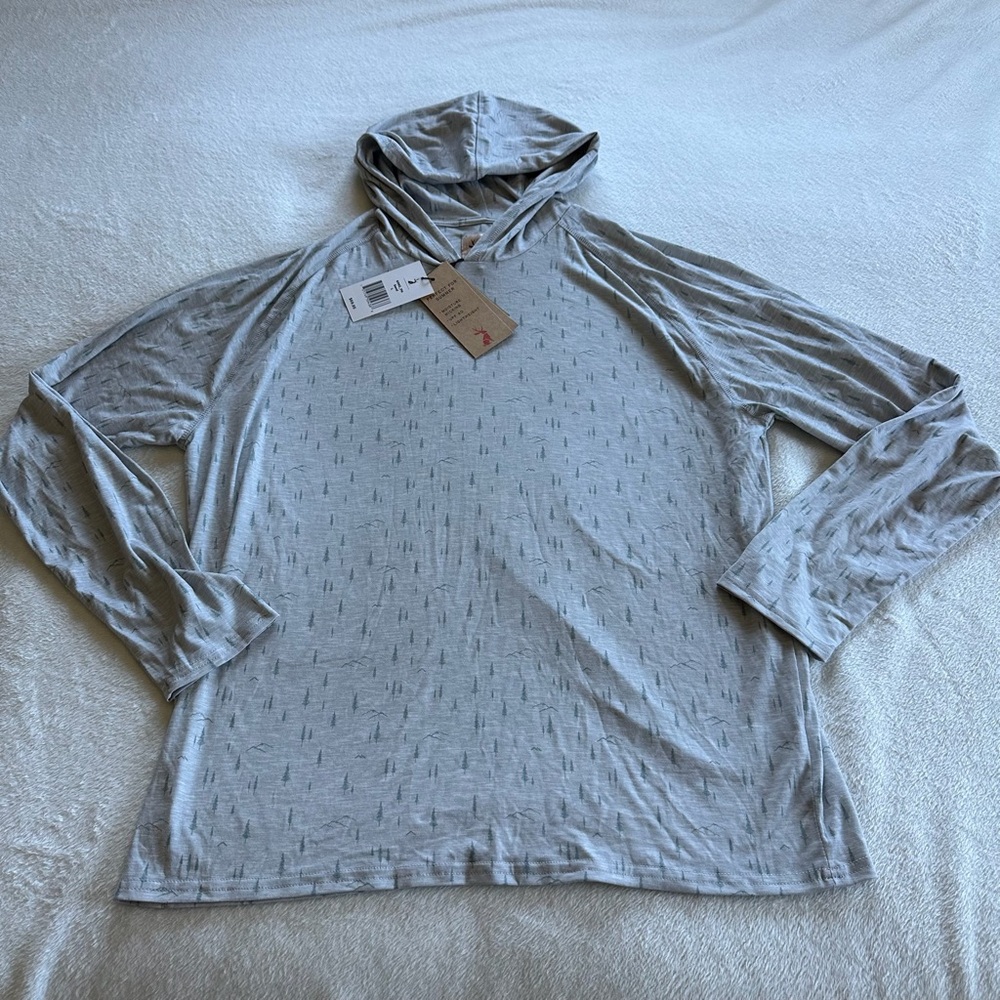 Stylish Light Gray Long Sleeve Men's Hoodie